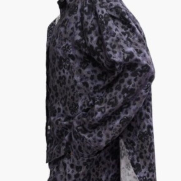 Free People Leopard Print Pajama Set - Purple and Black, XS, NWT - Picture 5 of 8